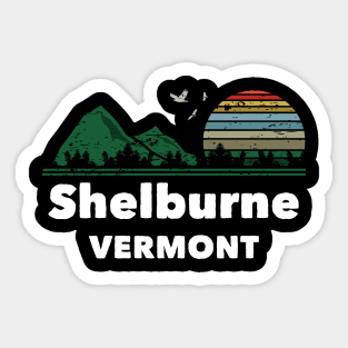 Mountain Sunset Flying Birds Outdoor Shelburne Vermont Sticker